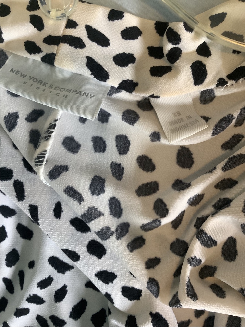 New York & Company Black and White Polka Dot Dress - Picture 4 of 8